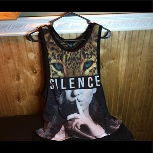 " silence " muscle T-Shirt